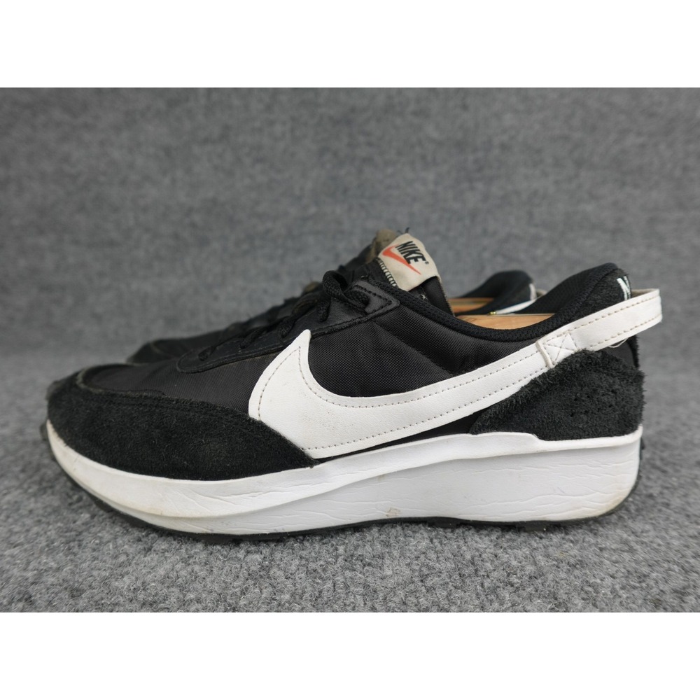 Nike Waffle Debut Mens 8.5 Shoes Black/White DH9522-001 Sneaker Running Walking